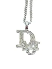 Christian Dior  Vintage クリスチャンディオール ネックレス レディース ブランド シルバー ロゴ おしゃれ かわいい ハイブランド