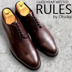 美品 大塚製靴 イタリア製セミブローグ ダークブラウン 43 28cm - メルカリ