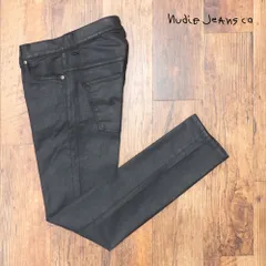 Nudie Jeans/32サイズ/イタリア製デニムパンツ Thin Finn 112431 Back 2 Black オーガニック綿 伸縮 テーパード 新品/黒/ブラック/kt123/