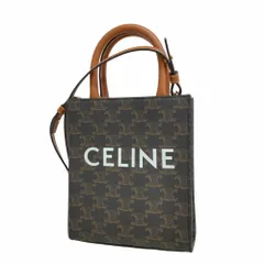 セリーヌ(Celine) セリーヌ ハンドバッグ トリオンフ バーティカルカバ  レザー ブラウン  2wayバッグレディース
