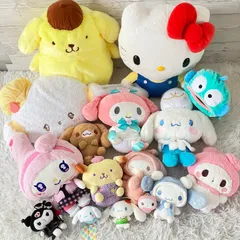 サンリオ ぬいぐるみ Sanrio 大量まとめ売り 16点セット シナモロール クロミ ポムポムプリン ハンギョドン マイメロ 160