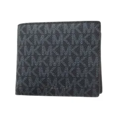 【新品 未使用】MICHAEL KORS マイケルコース アウトレット 財布 二つ折り財布 シグネチャー柄 メンズ 小銭入れ付 36U9LCRF3B ADMIRAL