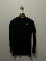 ミズノ ブラック 機能性 長袖 Tシャツ L XL