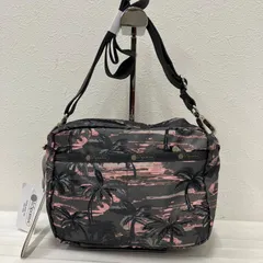 8177　美品　LeSportsac　レスポートサック　 ショルダーバッグ　斜めがけ　紐調節可能　 クロスボディ　ヤシの木　総柄　 AUSTIN CROSSBODY ISLAND TRAILS　 ハワイ限定　タグ付き　レディース