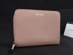 ■美品■ Paul Smith ポールスミス レザー 二つ折り 財布 ウォレット 小銭入れ 札入れ レディース ピンク系 DL0722