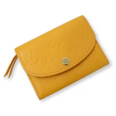 【未使用・保管品】ルイ ヴィトン LOUIS VUITTON ポルトモネ ロザリ 二つ折り財布 コインケース コンパクト 黄色 M11411 箱付