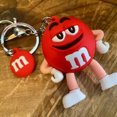 新品 3D ラバー キーチェーン キーホルダー エムアンドエムズ RED アメリカン雑貨 ファッション 小物