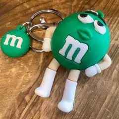 新品 3D ラバー キーチェーン キーホルダー エムアンドエムズ GREEN アメリカン雑貨 ファッション 小物