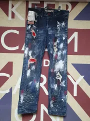 バッカルー ペインティング デニム Indigo 32 サイズ