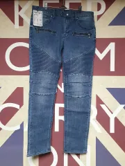 バックル バイクデニム Indigo デニム 34 サイズ