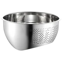 JUSTVEL こめとぎボウル 米とぎボウル ステンレス 米研ぎ ざる 【高強度高耐食でずっと使えるSUS304製】 水切り 食洗機対応 野菜 サラダ パスタ のサムネイル