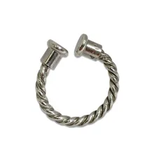 ブルガリ (BVLGARI)  スターリング キーリング シルバー SV925 （7266）☆