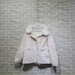 F ベージュマウンテンパーカー