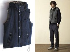 美品 three dots カシミヤ混 ダウンベスト - メルカリ