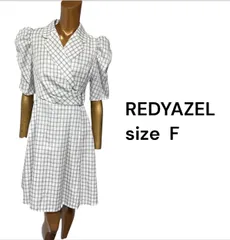 No.96 (♡)REDYAZEL  チェック柄 カシュクールワンピース