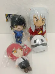 【中古品】 チェンソーマン マキマ chibi ぬいぐるみ & 呪術廻戦 ふわコロりん ぬいぐるみ & 犬夜叉 ぬいぐるみ & ブルーロック 蜂楽廻 Chibi ぬいぐるみ 4点セット 玩具おもちゃ 人形 現状品