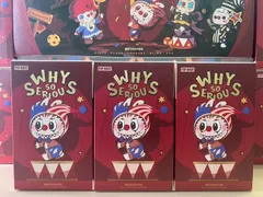 【正規品・新品未開封】WHY SO SERIOUSシリーズ　ぬいぐるみペンダント　ピエロ　ラブブ 3ピース ワイソーシリアス ポップマート