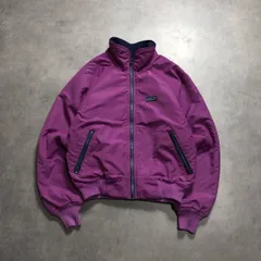 WQ1009●patagonia：シェルドシンチラ ジャケット パープル/ネイビー ナイロン 裏地フリース ブルゾン パタゴニア