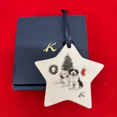 キタムラ　オーナメント　チャーム　星型　犬　kitamura