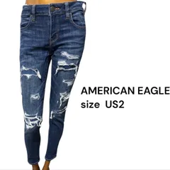 No.97 (♡) AMERICAN EAGLE ダメージスキニーデニム y2k