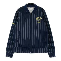 サイズ：S/P ADIDAS GOLF アディダスゴルフ N65957 ジップジャケット ストライプ柄 ネイビー系 [240101596895] ゴルフウェア レディース ストスト