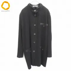 イッセイミヤケ ISSEYMIYAKE ヴィンテージ プリーツ シャツ ロングジャケット M ブラック系 レディース [x911015]のサムネイル