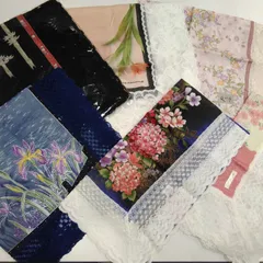 レディース 大判 ハンカチ 6枚まとめて 58cm×58cm程度 ※未使用品含む 現状品 R907