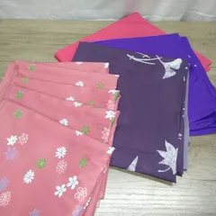 ファッション小物 和装小物 風呂敷 ナイロン100% 8枚まとめ 中古品 R692