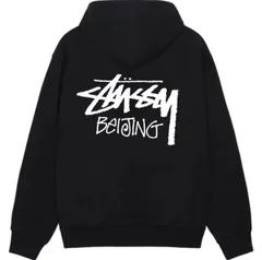 【新品未使用】STUSSY ステューシー ベーシック ジップパーカー BASIC STUSSY ブラック男女兼用