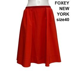 FOXEY BOUTIQUE 赤色 ノースリーブワンピース 40サイズ - メルカリ