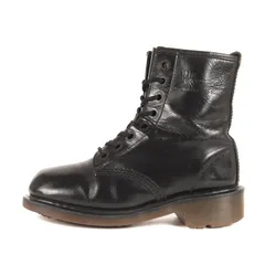 Dr.Martens ドクターマーチン ブラック サイズ:記載なし(22cm位) | 8ホール レザーブーツ(イングランド製) | ブランド シューズ 靴【レディース】【中古】