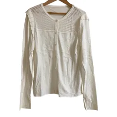 美品 FOXEY フォクシー 透かし編み 切替 フリル クルーネック ニット カーディガン 39904 サイズ40 ホワイト レディース 古着 中古 USED