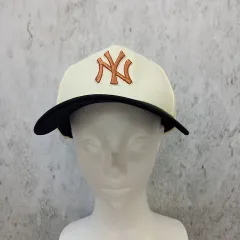 NEW ERA ニューエラ キャップ ユニセックス ニューヨークヤンキース アジャスタブル サイドバッチコレクション アイボリー □〇☆