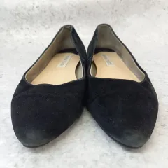 ORiental TRaffic オリエンタルトラフィック パンプス スエード フラット ベーシック クッション入り ブラック 37 ◇〇☆