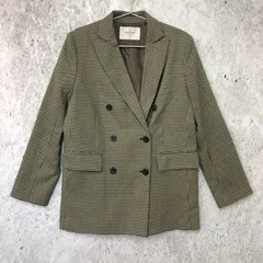 OPAQUE.CLIP オペークドットクリップ ガンクラブ チェック ダブルブレスト ジャケット グレー 38サイズ Mサイズ 〇◇☆のサムネイル
