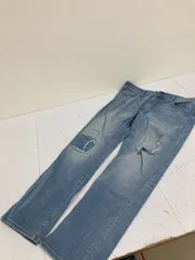 送料無料★UNIQLO ユニクロ★ダメージデニムパンツ　ジーパン　ジーンズ★メンズ　35（88㎝）#80113smm