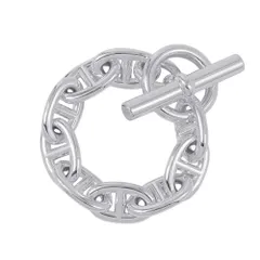 エルメス ブレスレット シェーヌダンクルTGM 9コマ SV925シルバー HERMES ジュエリー