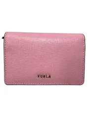 【新古品】【未使用】FURLA フルラ 小物 カード入れ レザー ピンク PCZ1UNO B30000 名刺入れ レディース＿S25＿セルモアから出品＿s-0189-r25