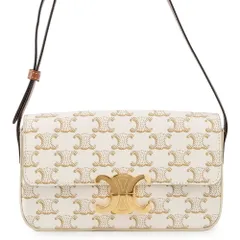セリーヌ ショルダーバッグ トリオンフ クロード PVC 194142 CELINE ワンショルダー 白