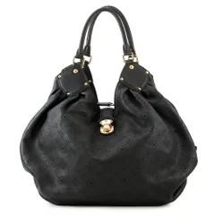 ルイヴィトン ショルダーバッグ モノグラム マヒナ L M95765 LOUIS VUITTON ヴィトン ハンドバック ブラック 黒
