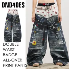 【Y2Kファッション】【オピウムファッション】中国新進気鋭ブランド DND4DES 【バギージーンズ】【S】【M】【L】