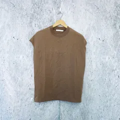 AMERICAN HOLIC アメリカンホリック ショルダータック フレンチスリーブカットプルオーバー レディース Lサイズ ブラウン □〇