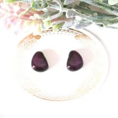 no.403　レジン　小石型　マグネットピンク　ぷっくり　ピアス　イヤリング　ハンドメイド