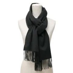 ■美品■Johnstons of Elgin ジョンストンズオブエルガン マフラー 総カシミヤ フリンジ ストール スコットランド製 ブランド古着【中古】20260113/RA7174