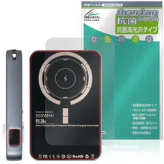 モバイルBOY 背面 保護フィルム OverLay 抗菌 Brilliant for ゲーム内蔵モバイルバッテリー Hydro Ag+ 抗菌 抗ウイルス 高光沢タイプ