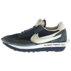 NIKE (ナイキ) ×Sacai ×FRAGMENT DESIGN LD WAFFLE サカイ フラグメントデザイン ローカットスニーカー ネイビー US8.5/26.5cm DH2684-400