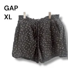 a1711 GapKids ギャップキッズ 花柄 ショートパンツ XL 150 ネイビー