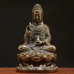 南シナ海観音 観音菩薩 神 神様 置物 オブジェ 銅製 幸運 長寿 縁起物 魔除け 厄除 開運 幸運 財運 金運 安産祈願 無病息災 子宝 健康運 リ