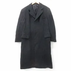 L/古着 ラルフローレン 長袖 ブランド ウール コート メンズ 90年代 90s ロング丈 USA製 黒【spe】 25nov21