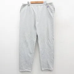 W39/古着 チャンピオン champion スウェット パンツ メンズ 90年代 90s ワンポイントロゴ USA製 グレー【spe】 25nov21